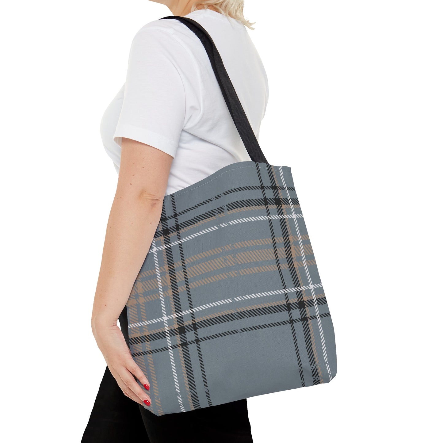 Plaid Gray Shoulder Bag