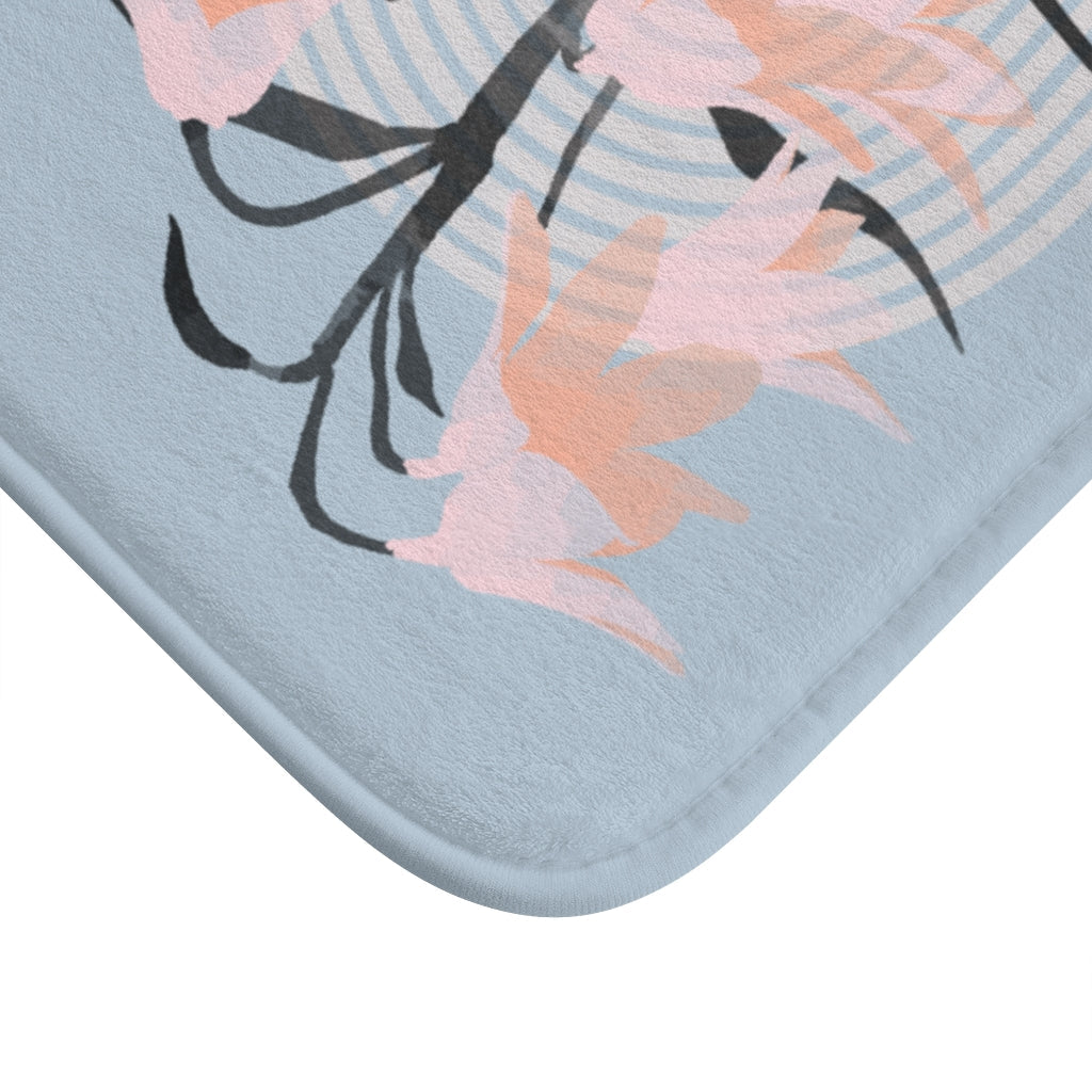 Abstract Blossom Bathroom Rug Décor