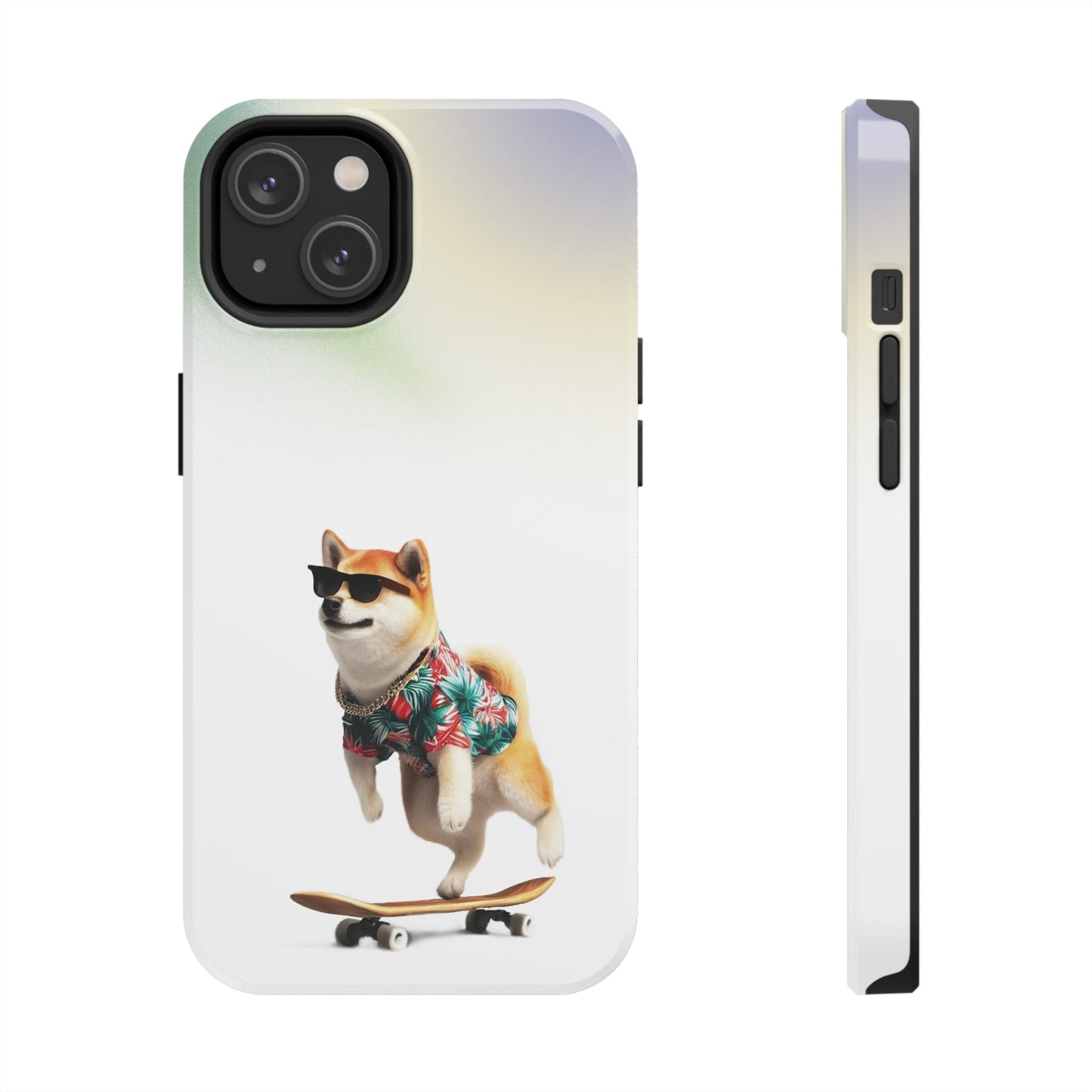 Gradient Touch Case for iPhone with Wireless Charging - Shiba Edition