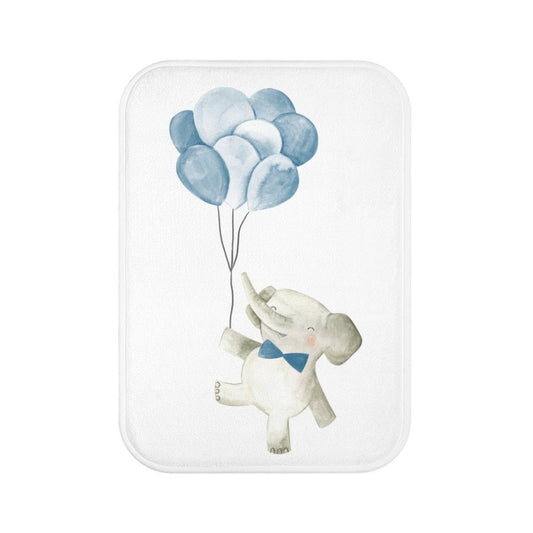 Home Accents Mat Featuring a Baby Elephant with Balloons