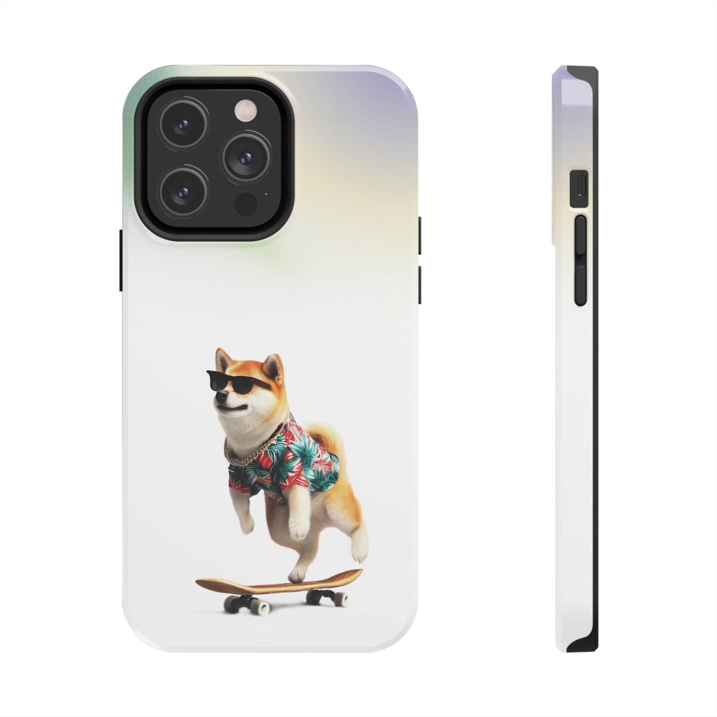 Gradient Touch Case for iPhone with Wireless Charging - Shiba Edition