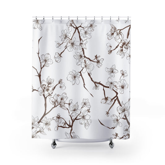 Cherry Blossom Shower Curtain: Embrace the Beauty of Nature in Your Bathroom