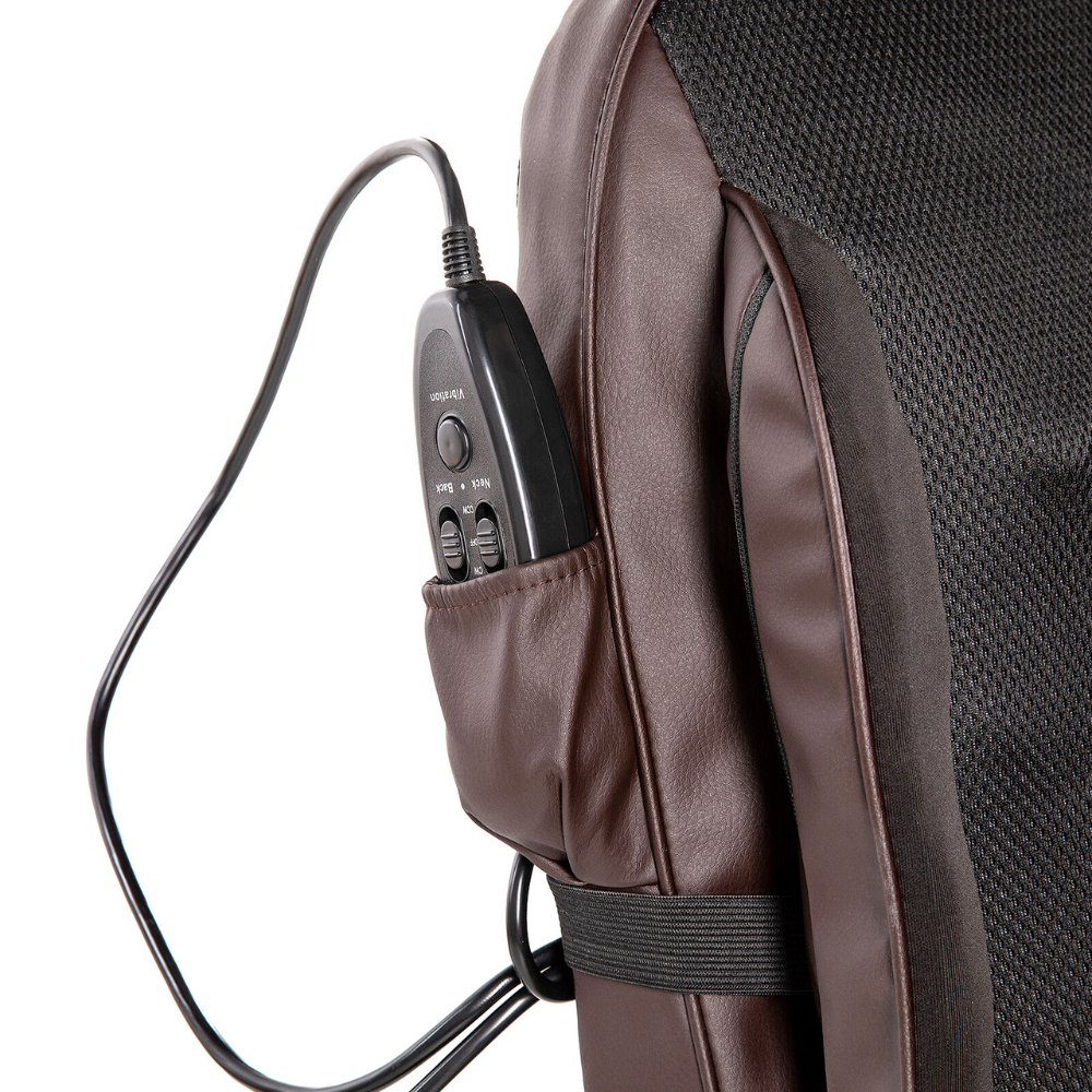 Deluxe Heated Seat Cushion with Additional Leg Massage Feature