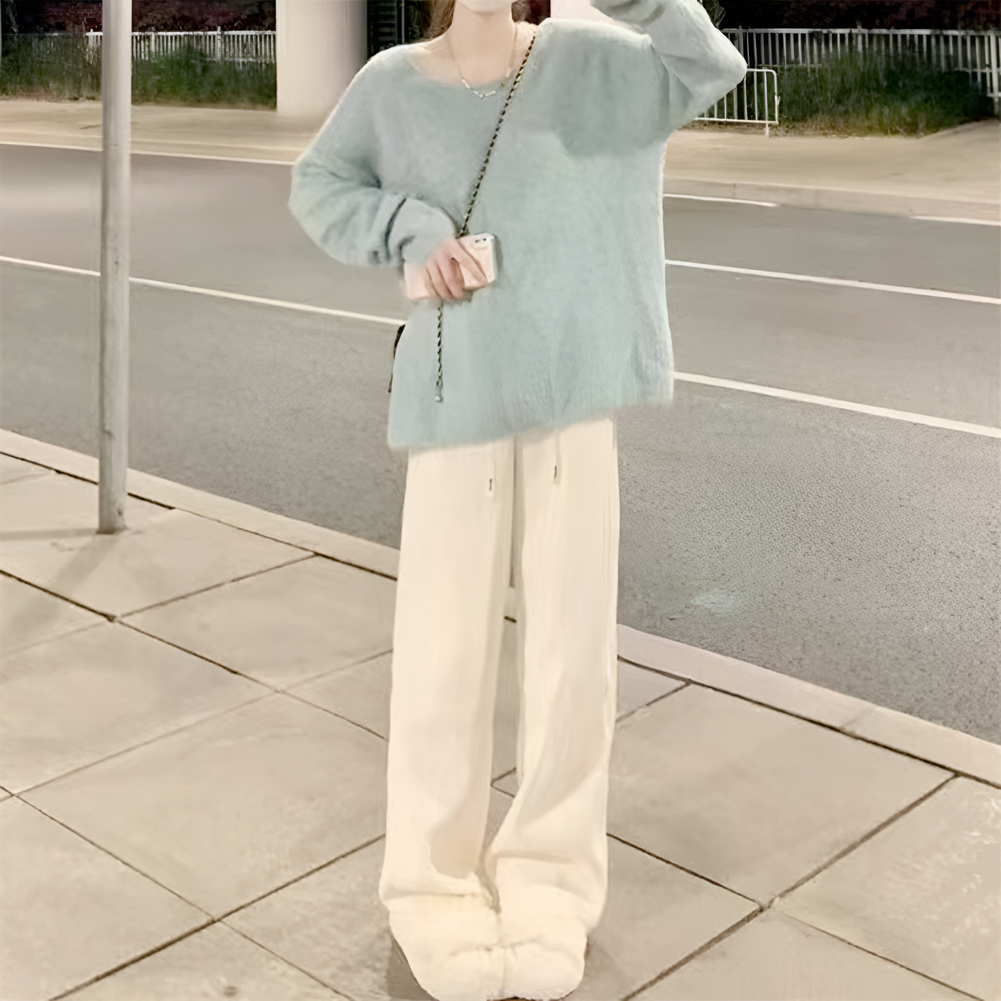 Relaxed Fit Women's Knitted Pullover