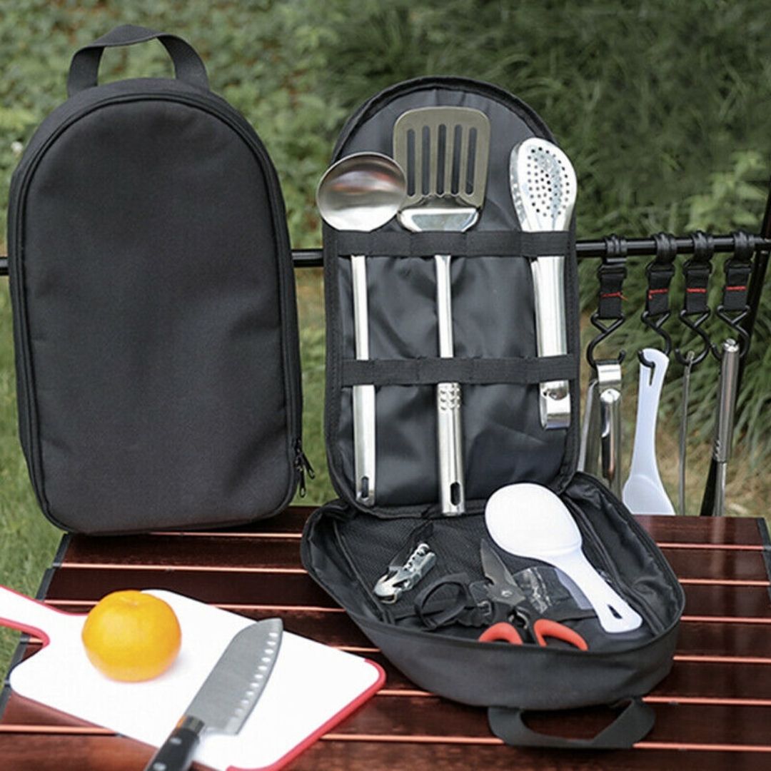 Portable Outdoor BBQ, Camping, and Hiking Multi-Functional Set for Various Uses