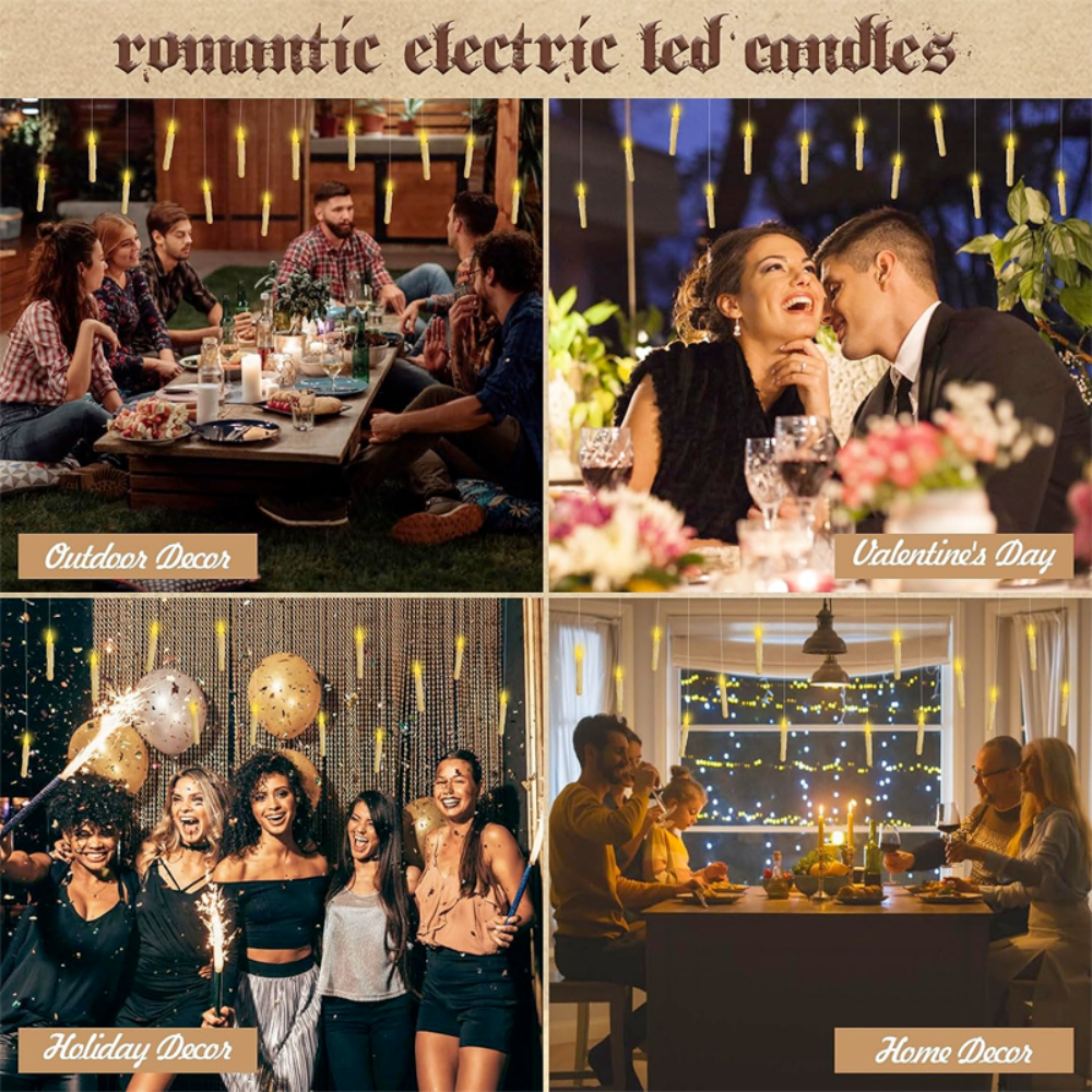 Floating Halloween Party Candles with a Whimsical Twist