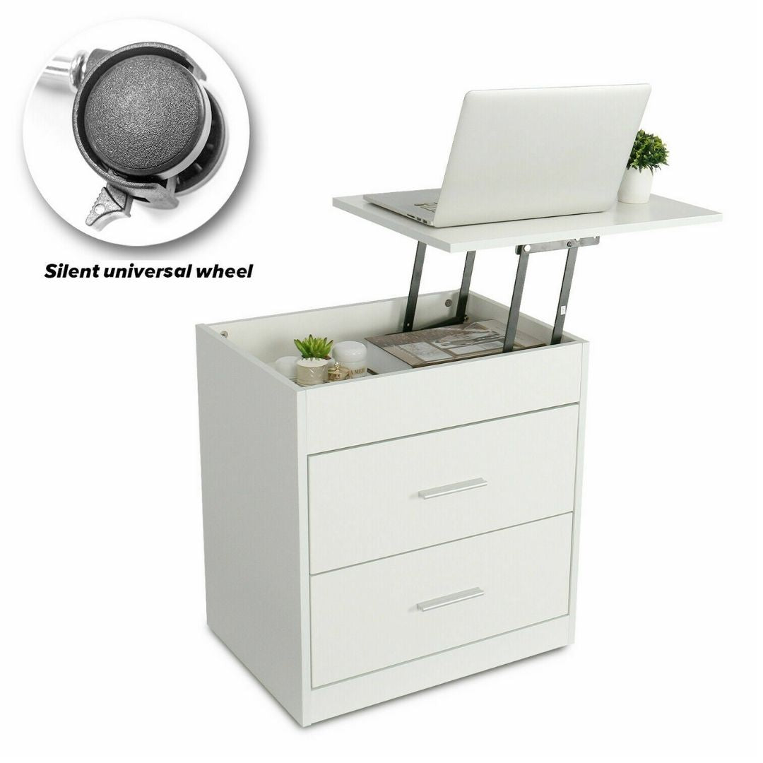 Extendable Top Wooden End Table