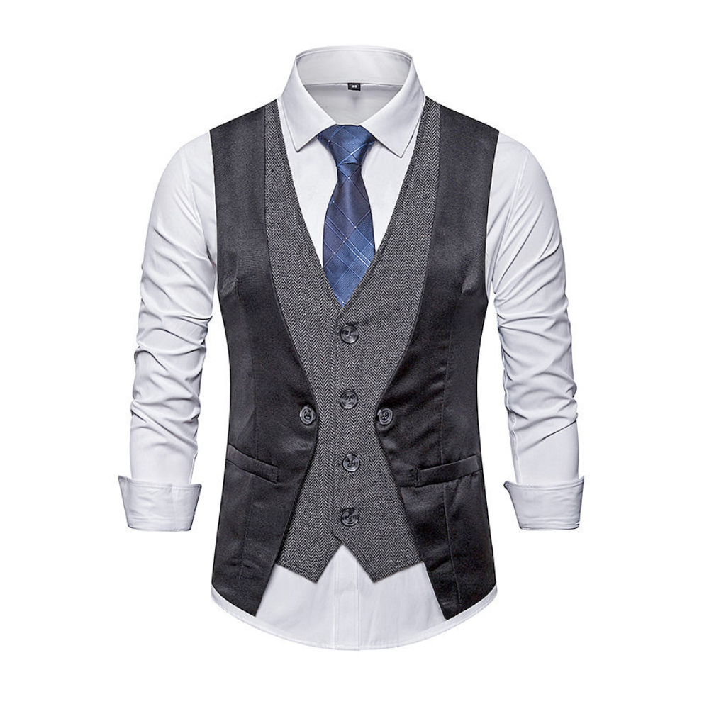 Dual Layer Men's Dress Vest