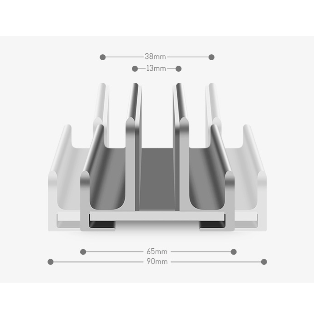 Two Slot Vertical Notebook Holder