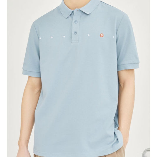 Men's Collared Shirt with Logo on the Chest