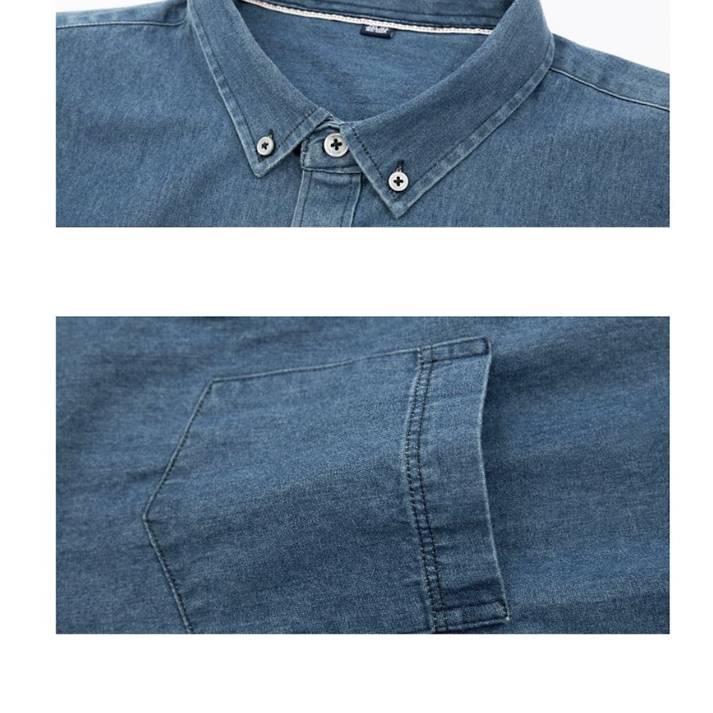 Relaxed Fit Men's Denim Top