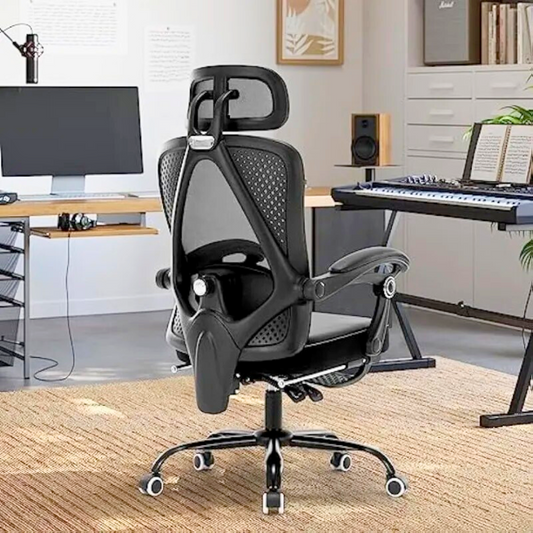 Reclining Mesh Chair with Headrest and Footrest: The Ultimate Comfort Companion