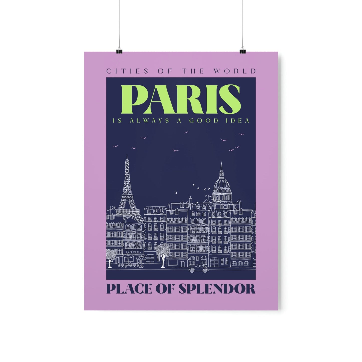 Cityscape of Paris Poster