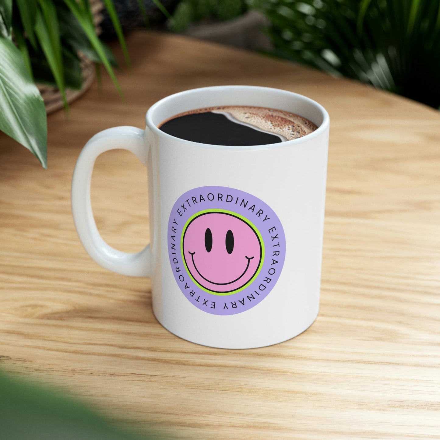 Happy Face Extraordinary Coffee Tea Mug