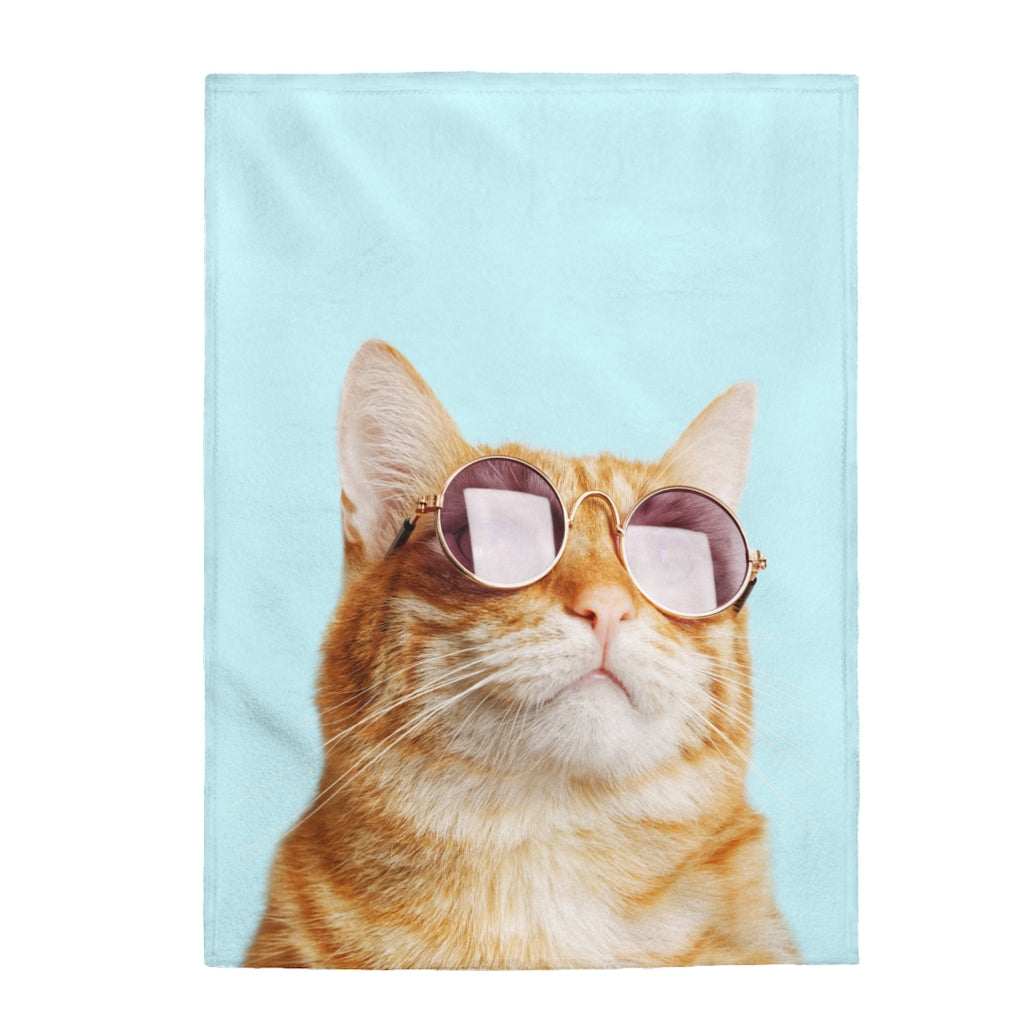 Rules of the Feline Kingdom Velveteen Plush Blanket