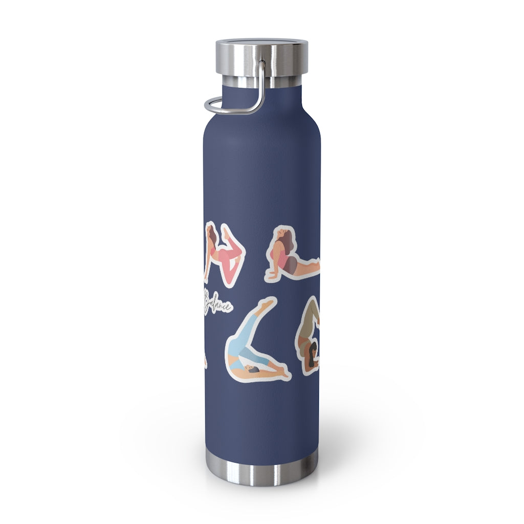 Discover Equilibrium: 22oz Thermos Bottle for Yoga Poses