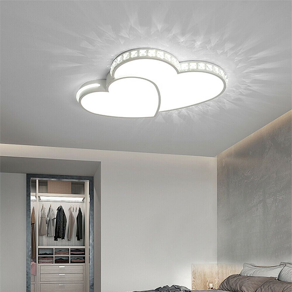 Double Heart Shaped LED Ceiling Light Fixture - Creating an Ambiance of Romance