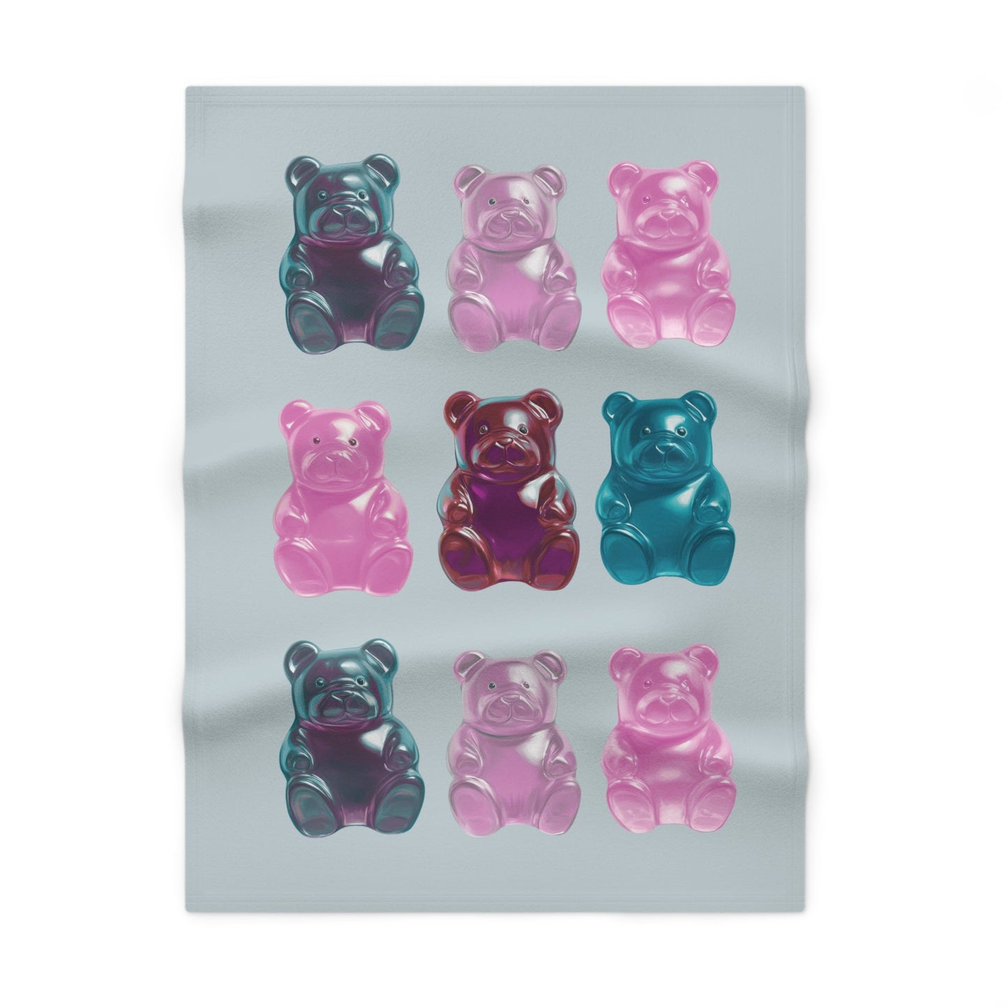 Soft Fleece Baby Blanket in the Shape of a Gummy Bear
