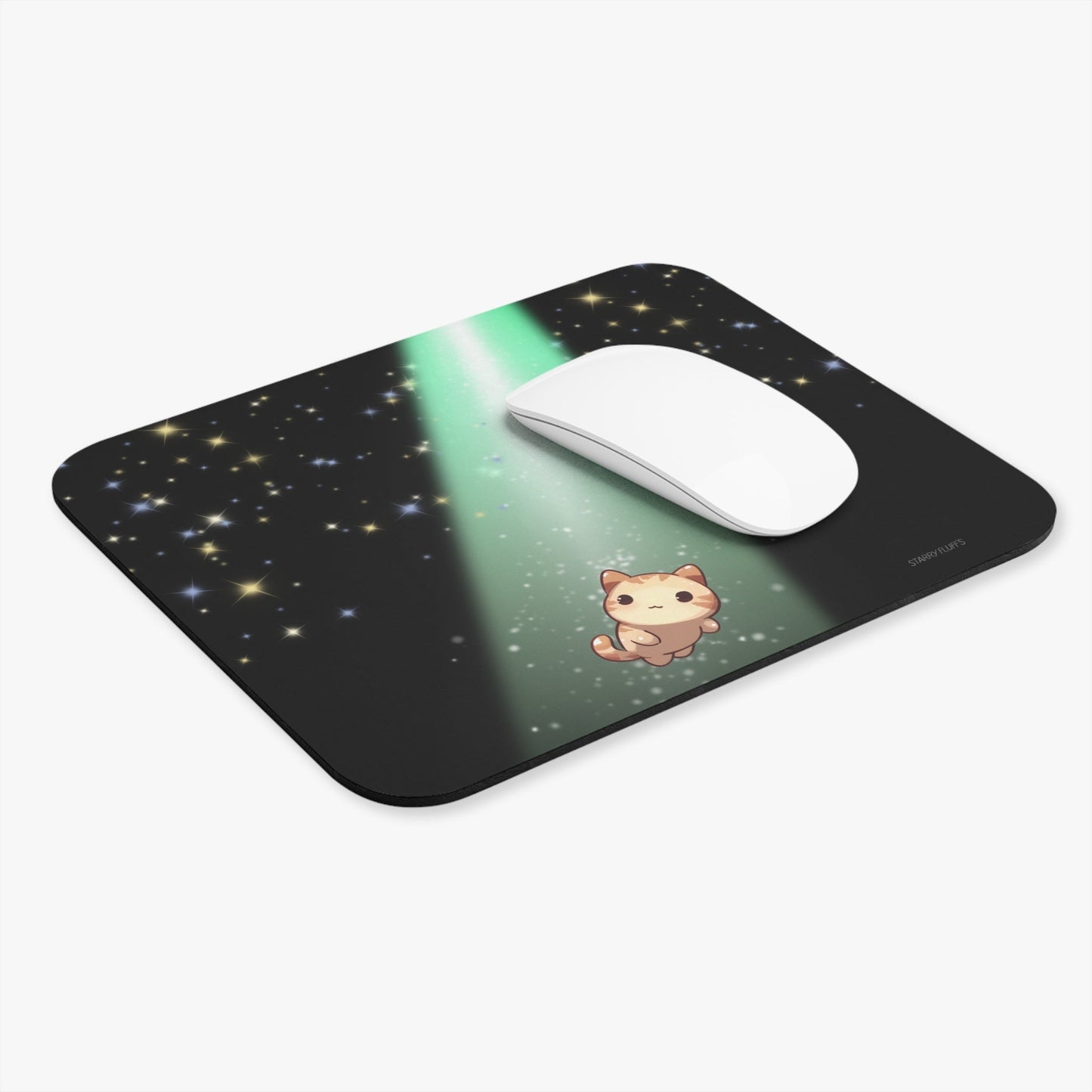 Cosmic Kitty's Radiant Mouse Pad - Cosmo