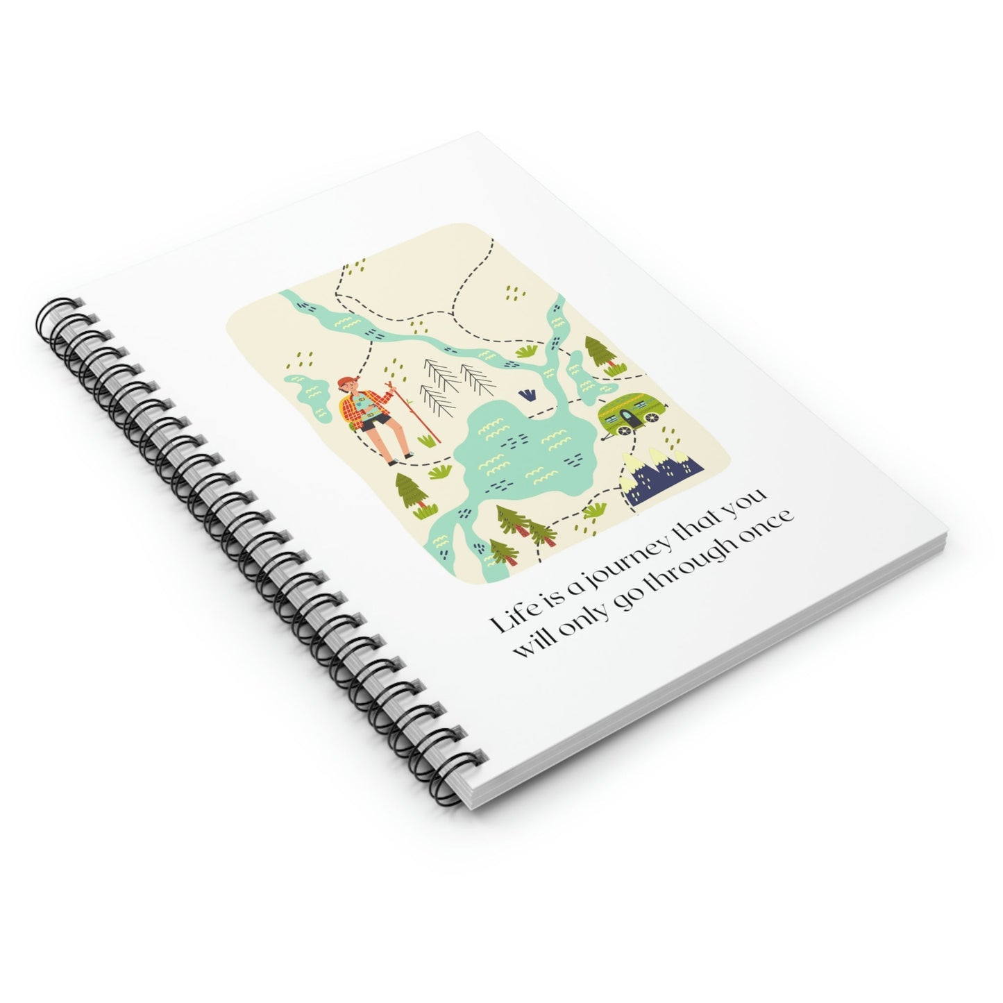 Journey of Life Spiral Bound Notebook