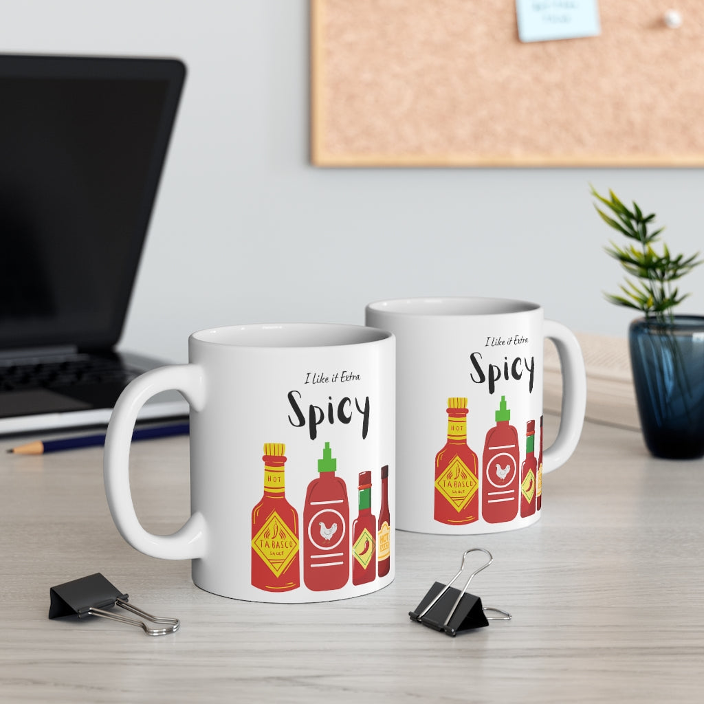 Extra Fiery Mug and Hot Sauce Combo