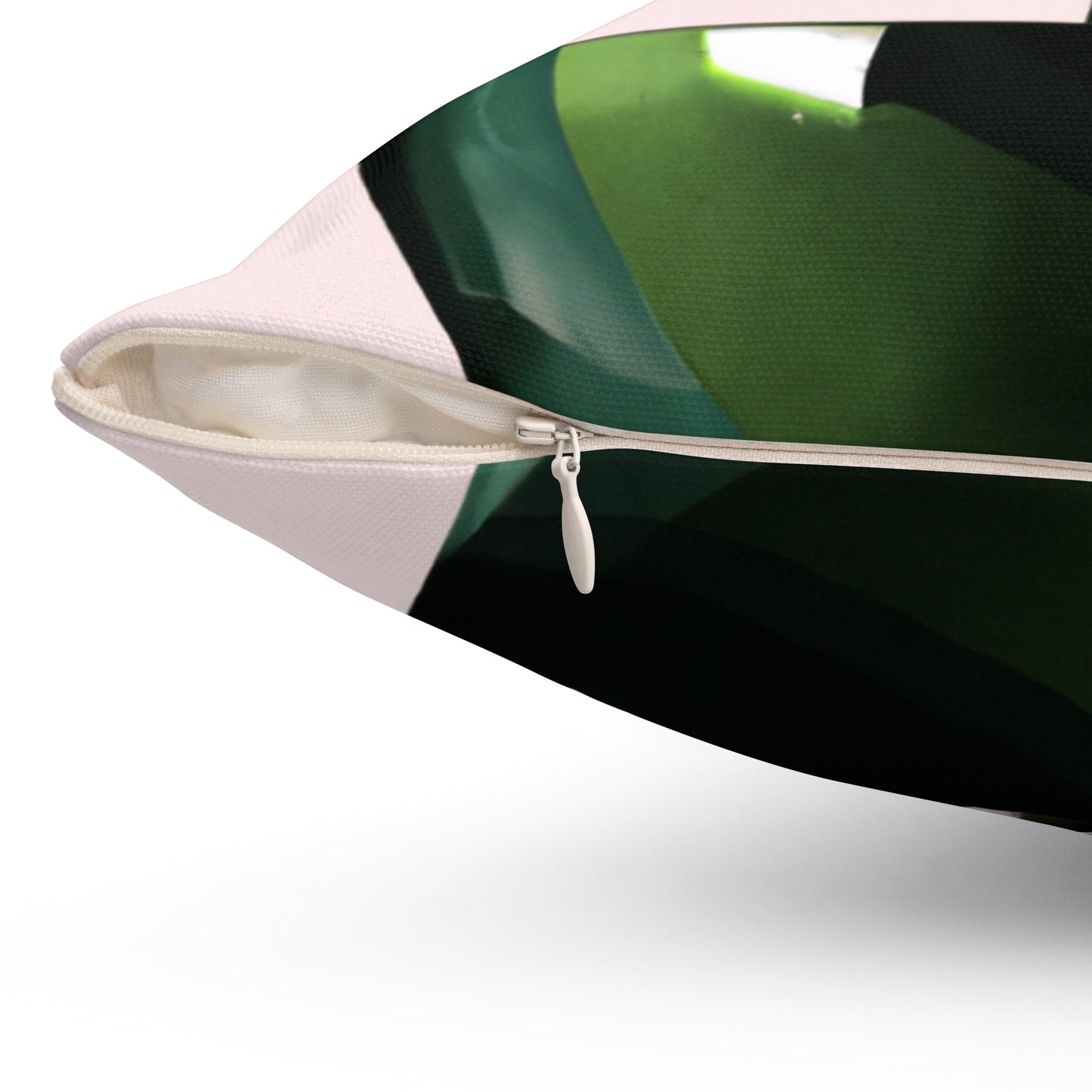 Square Pillow with Philodendron Pink Princess Design - Available in 3 Sizes