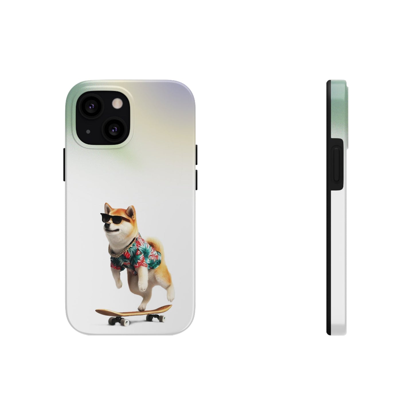 Gradient Touch Case for iPhone with Wireless Charging - Shiba Edition