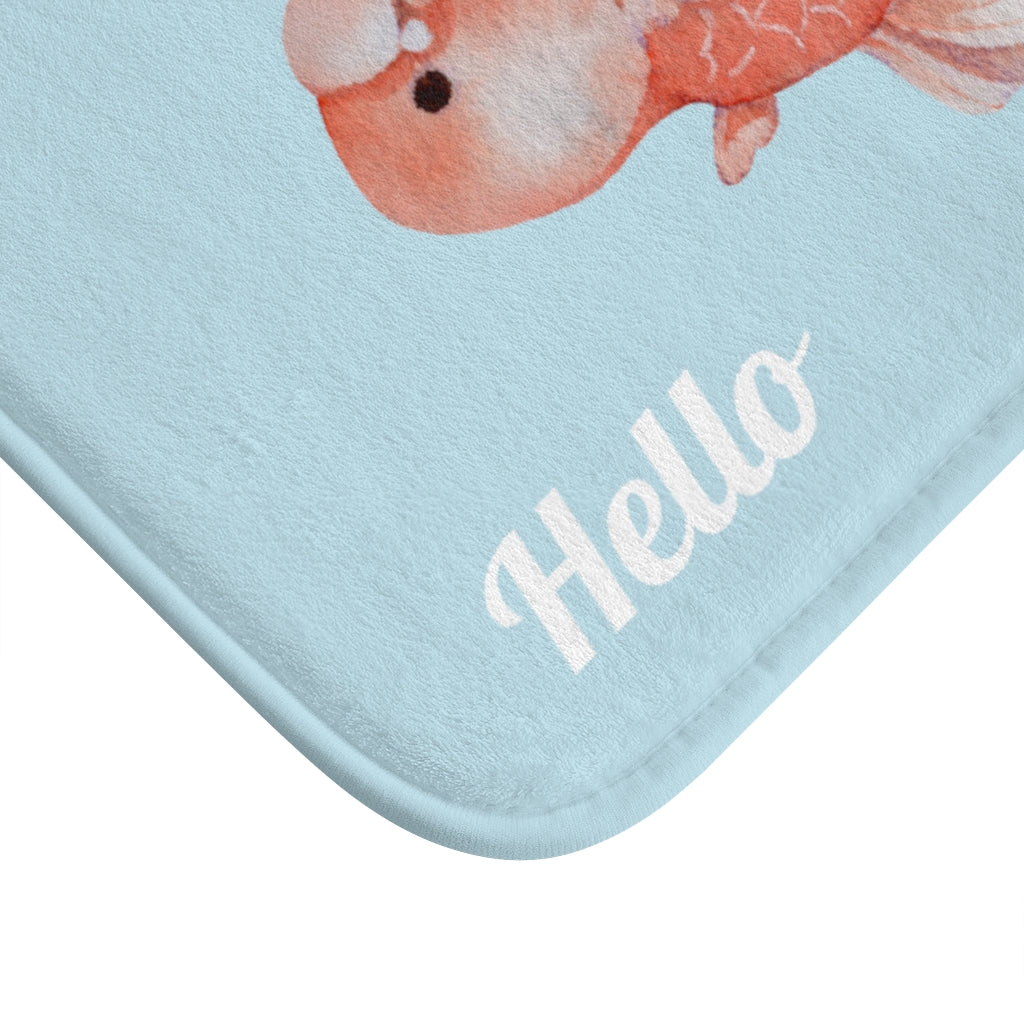 Golden Koi Fish Bathroom Rug