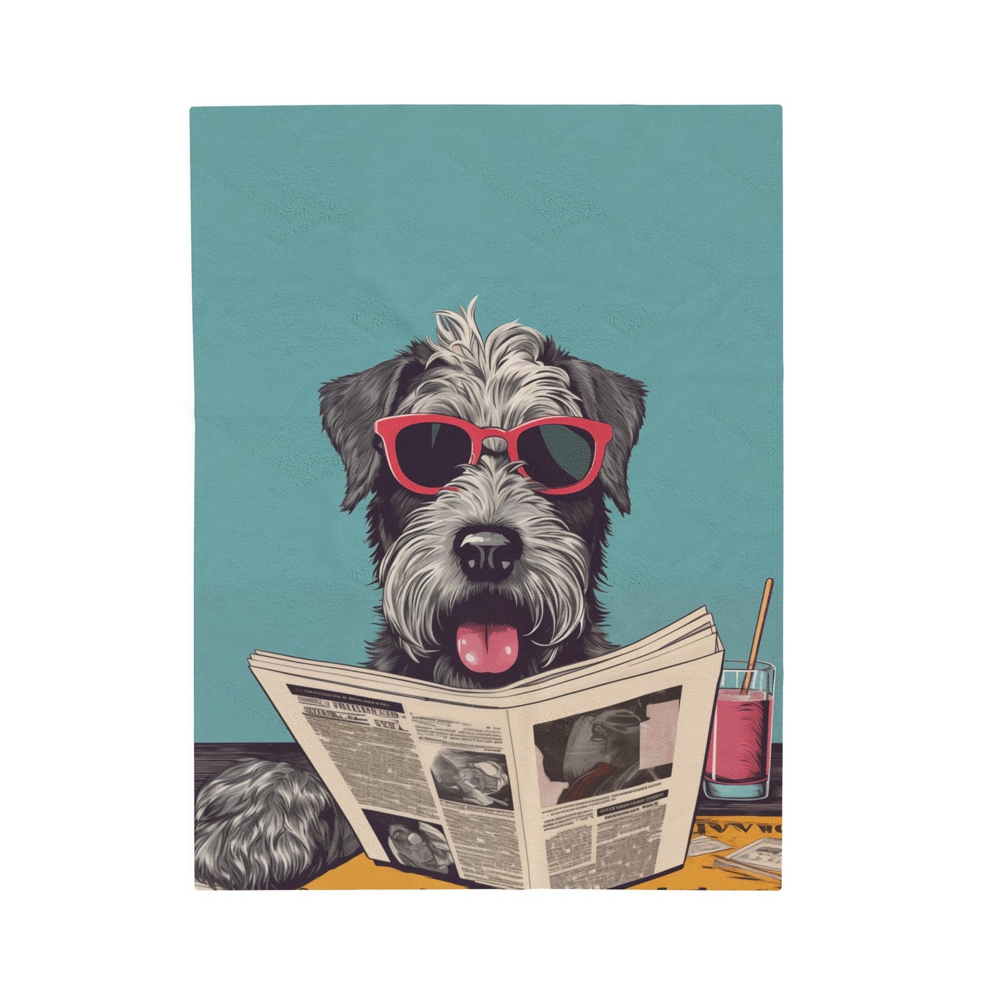 Cozy Schnauzer Blanket: A Plush Throw for Reading