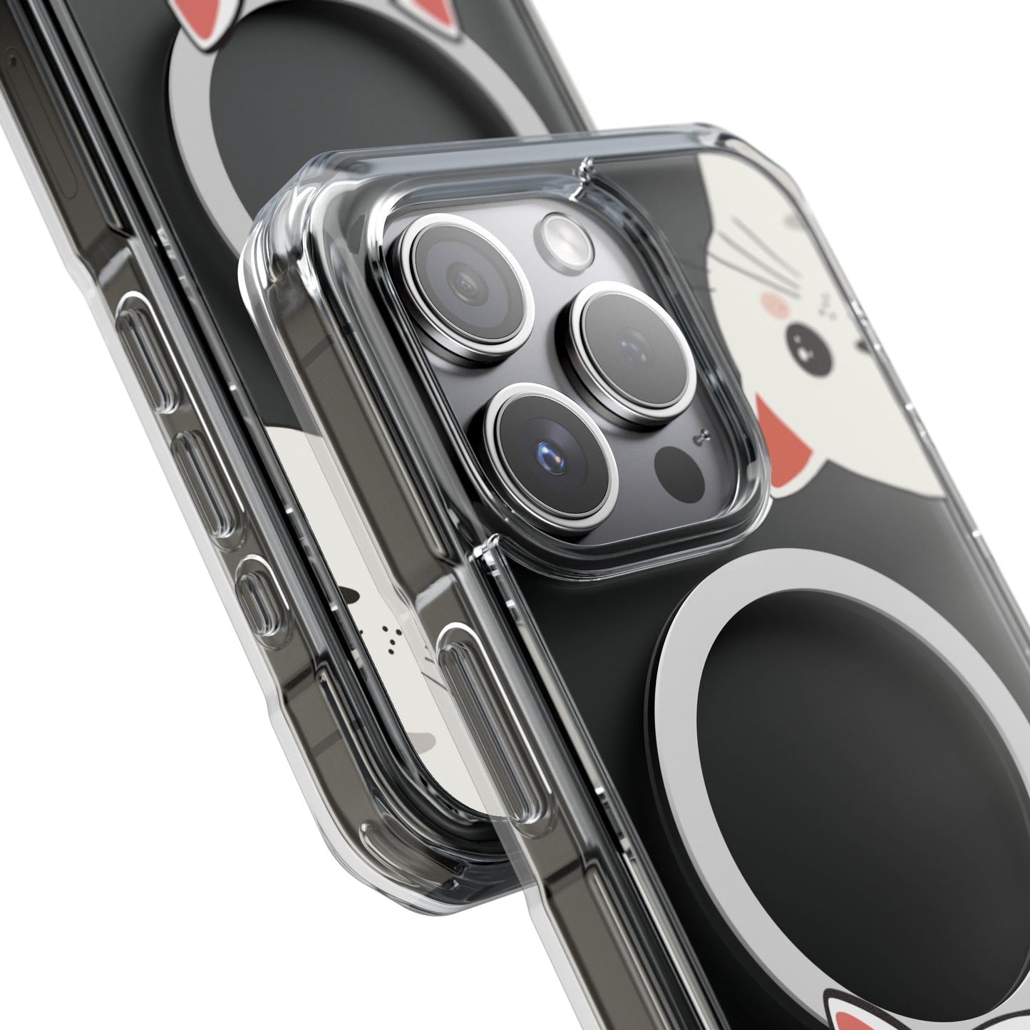 Oneticase Magnetic Case for iPhone with Cute Cat Close-Up Design