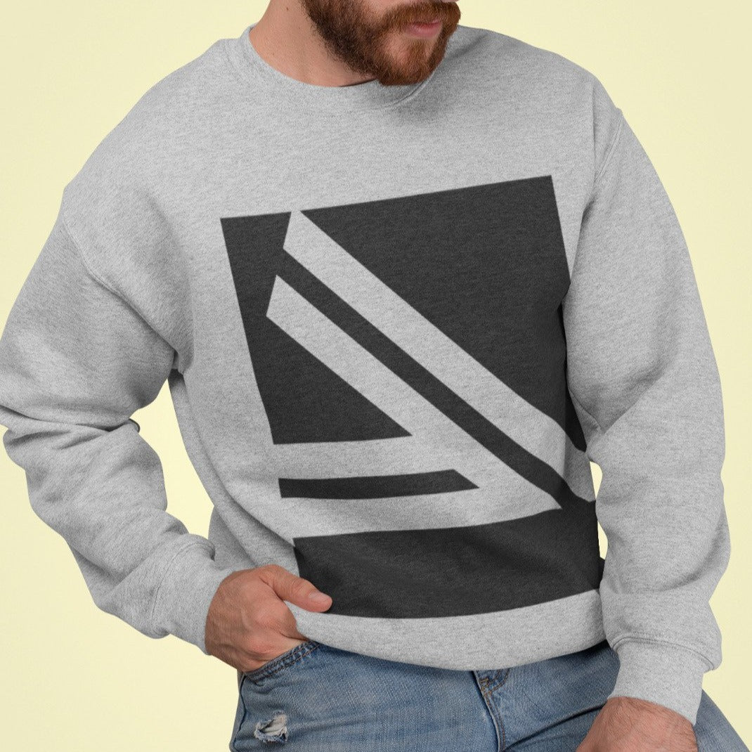 Double Logo Crewneck Sweatshirt for Men