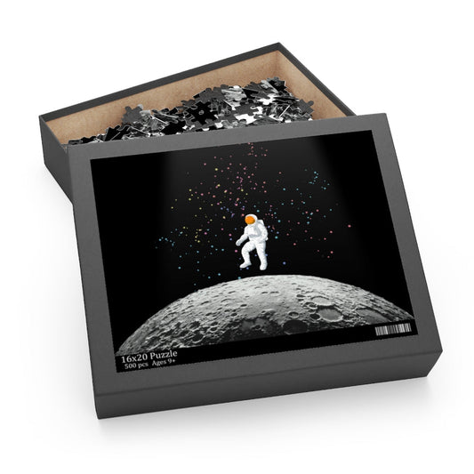 500-Piece Puzzle Featuring an Astronaut on the Lunar Surface