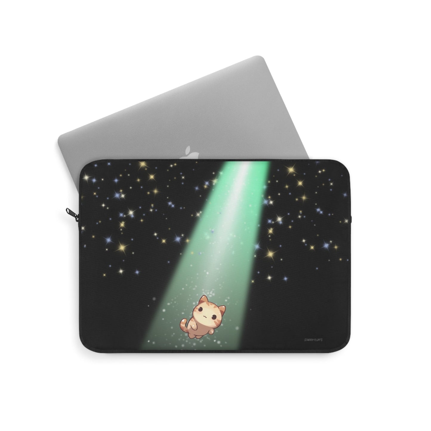 Cosmic Glow Laptop Cover by Starry Fluff