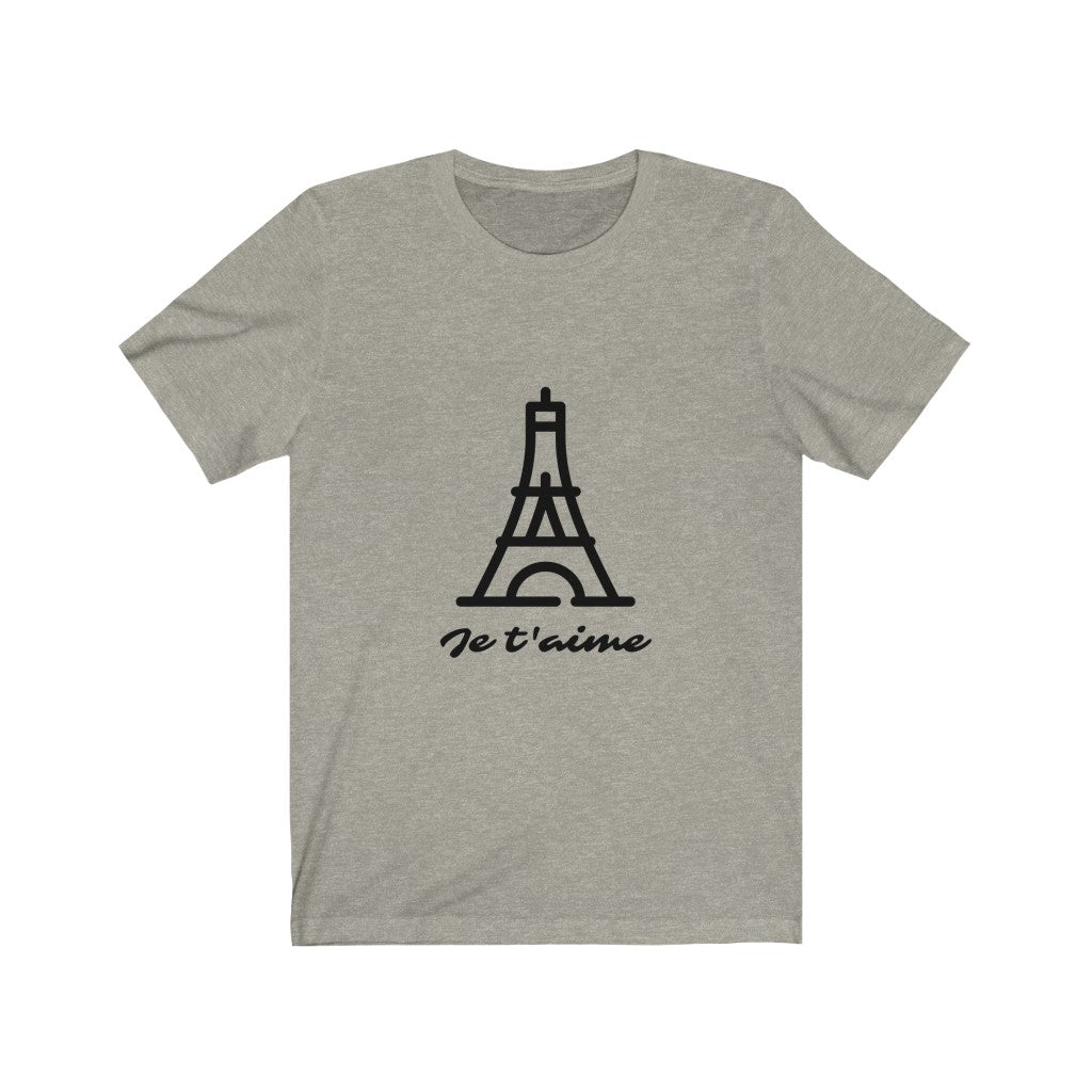 Logo T-Shirt for Women with 'Je T'aime' Message