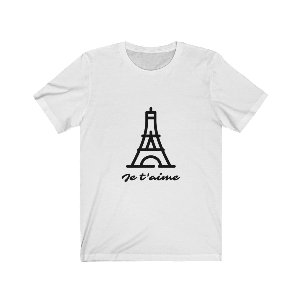 Logo T-Shirt for Women with 'Je T'aime' Message