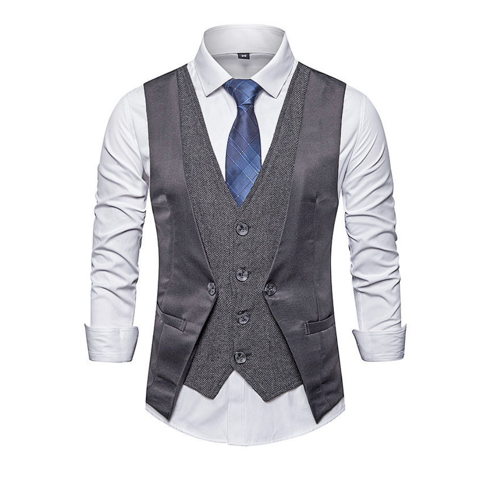 Dual Layer Men's Dress Vest