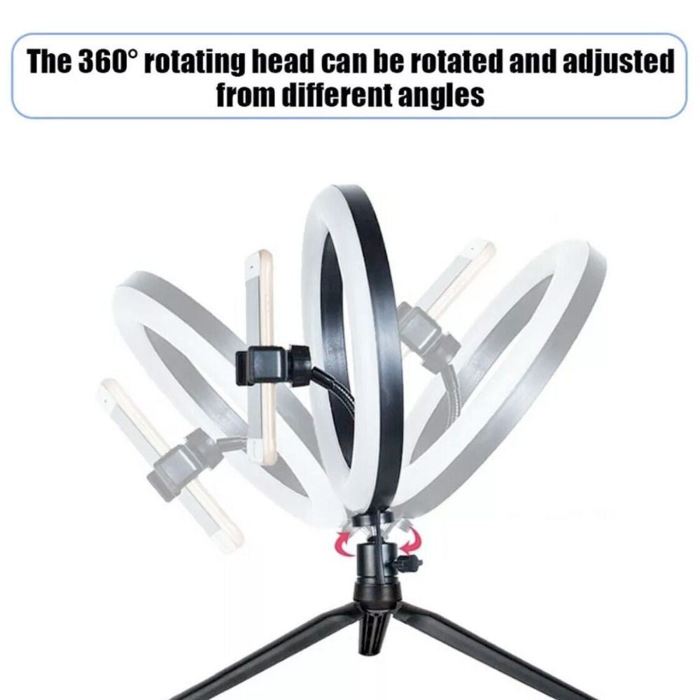 Enhanced LED Ring Light with Adjustable Stand