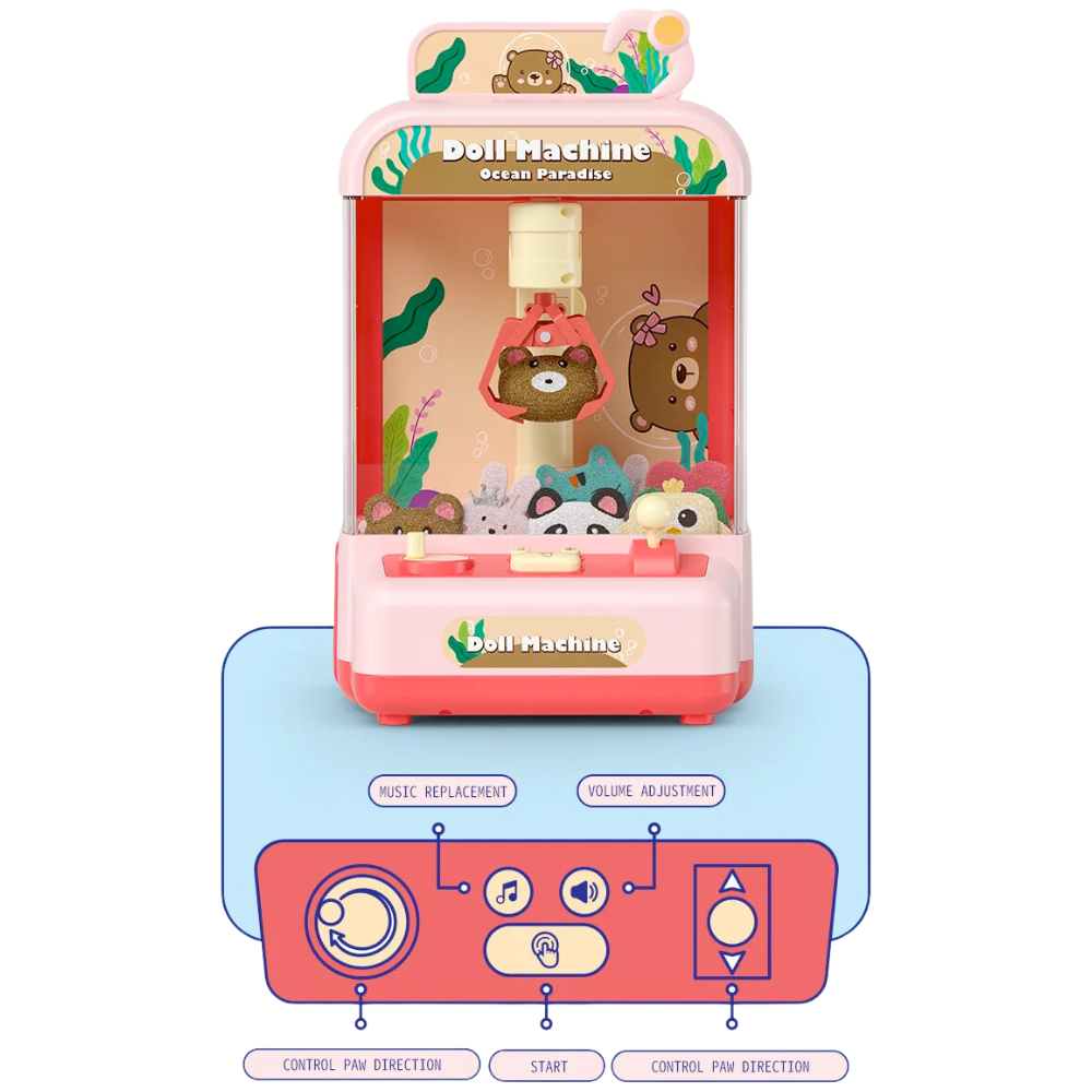 Compact Treasure Claw Game Machine