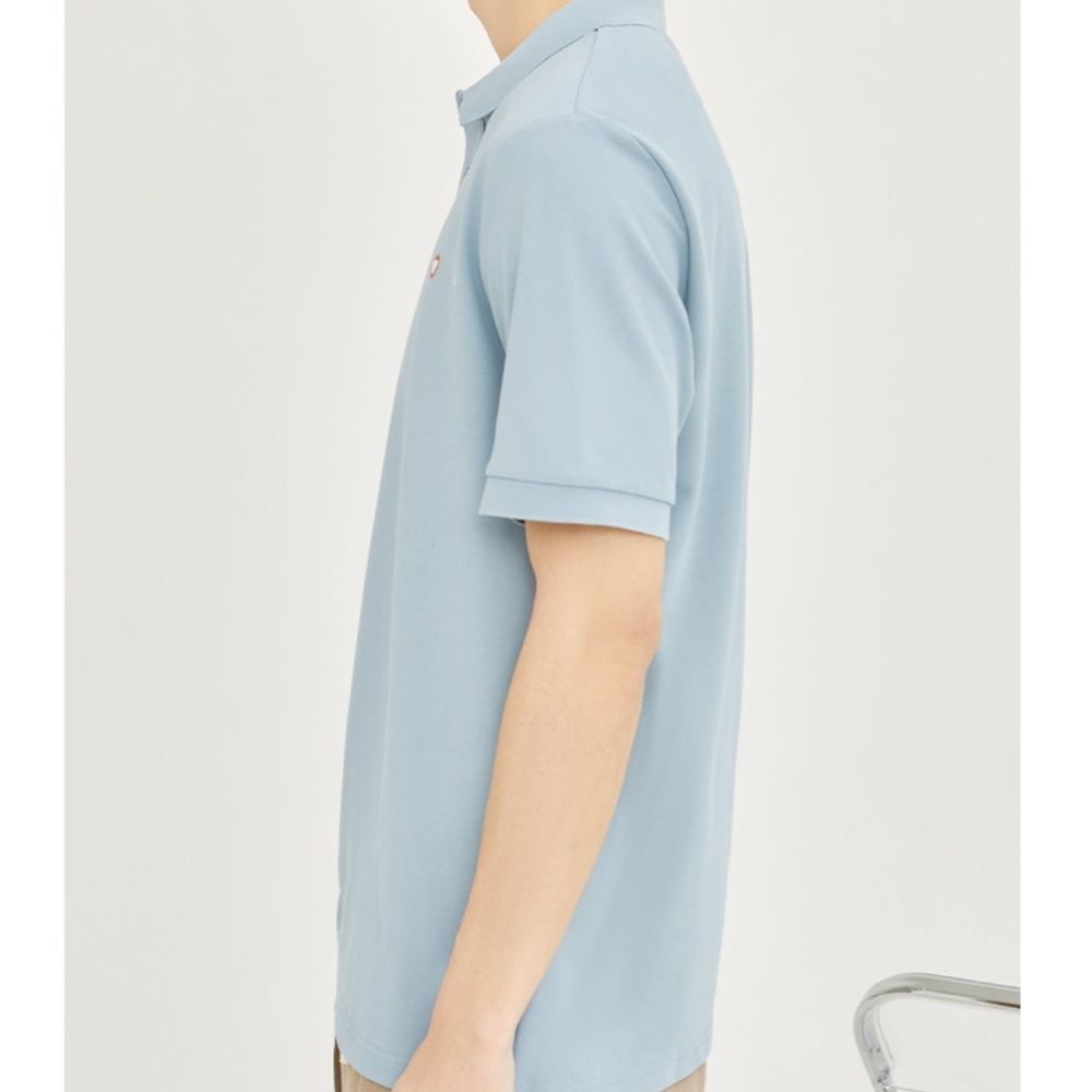 Men's Collared Shirt with Logo on the Chest