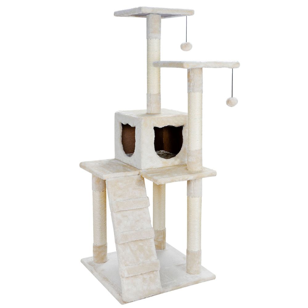 Scratching Post Cat Tree with Climbing Steps