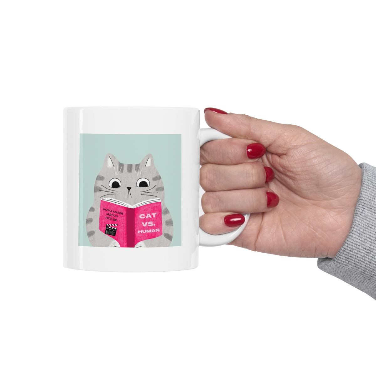 Funny Mug: Cat Versus Human Laughs