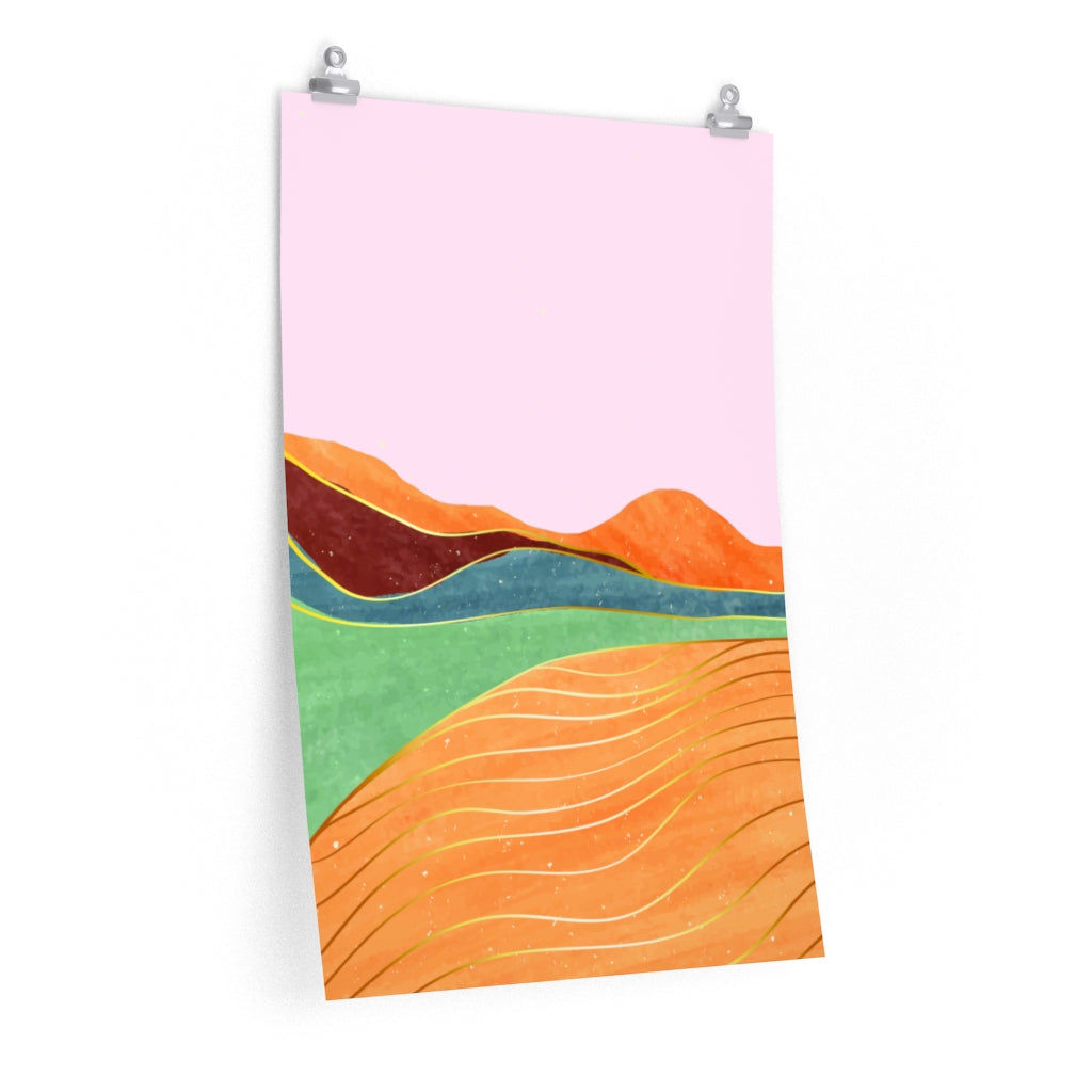 Pink Room Decor Inspired by the Toscana Landscape