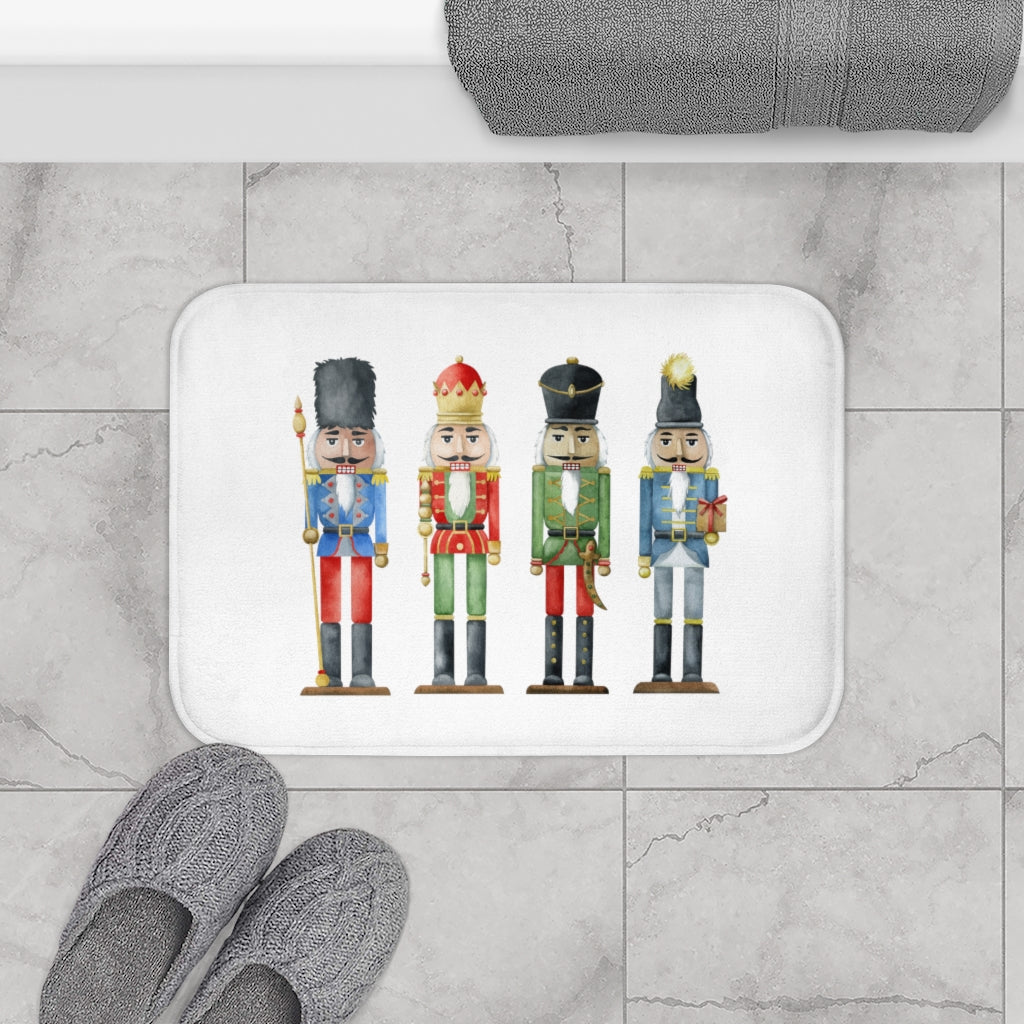 Nutcracker Toy Soldiers Bath Mat - Enhance Your Home Décor with Holiday Accents