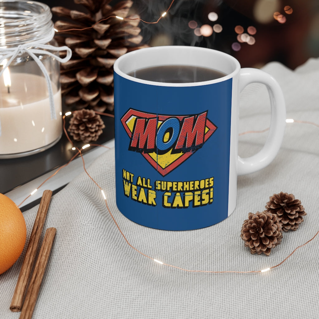 11oz Mom Mug with Superhero Design