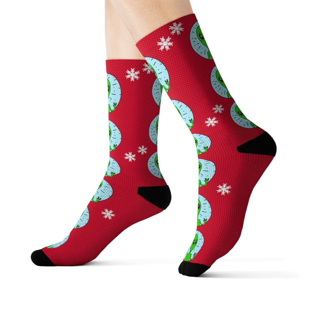 Bizarre Extraterrestrial Socks for Vacation
