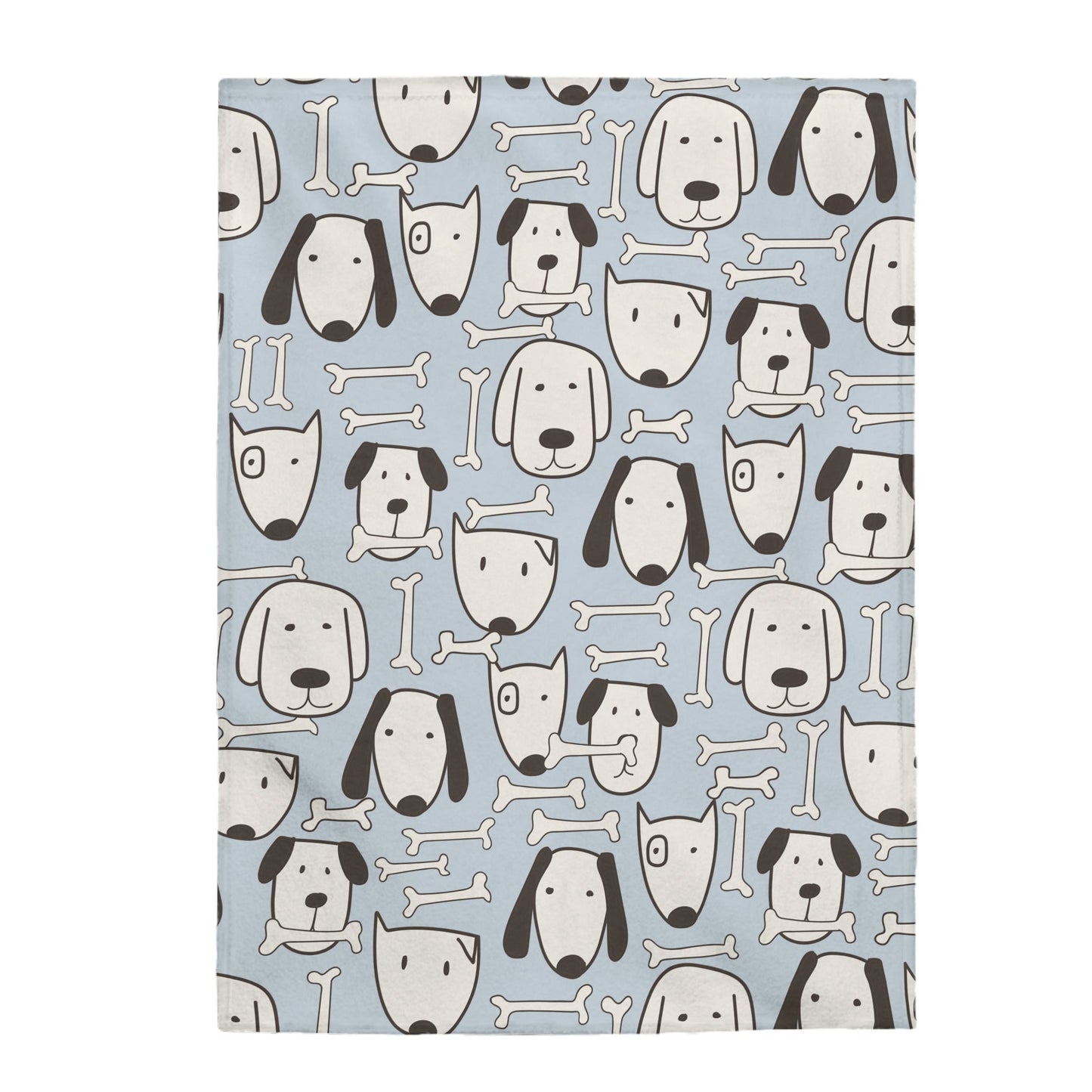 Plush Throw Blanket with Canine Design