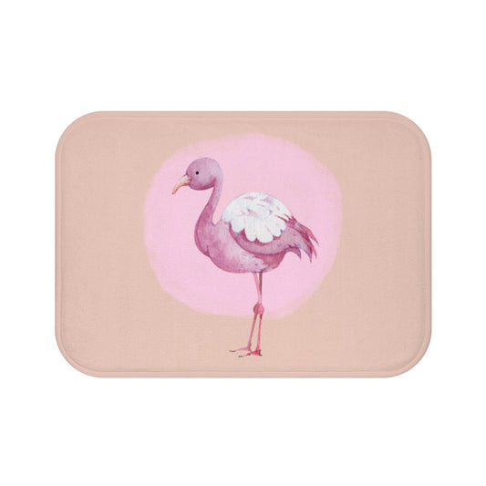 Flamingo Pink Bath Rug