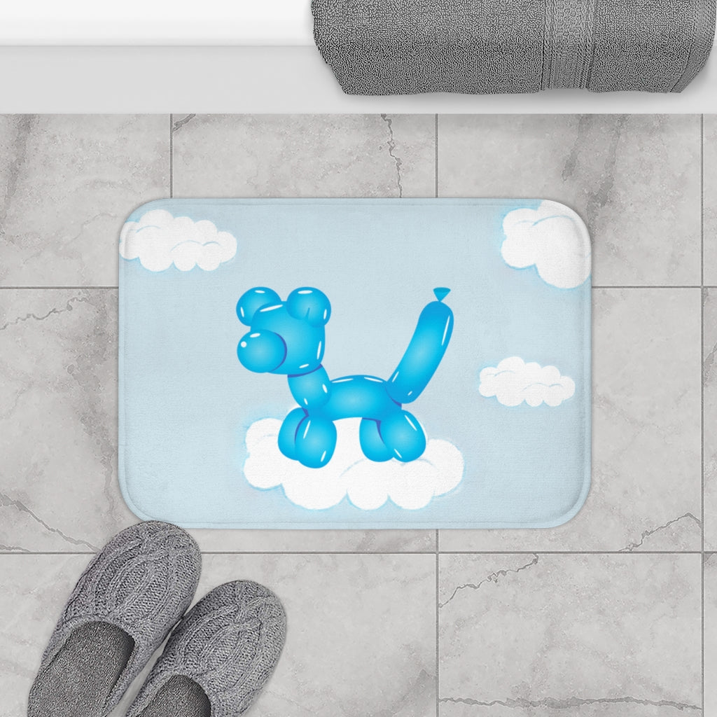 Balloon Canine on Sky Bath Mat