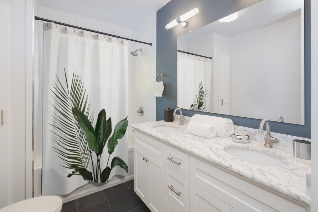 Shower Curtains Featuring House Plants