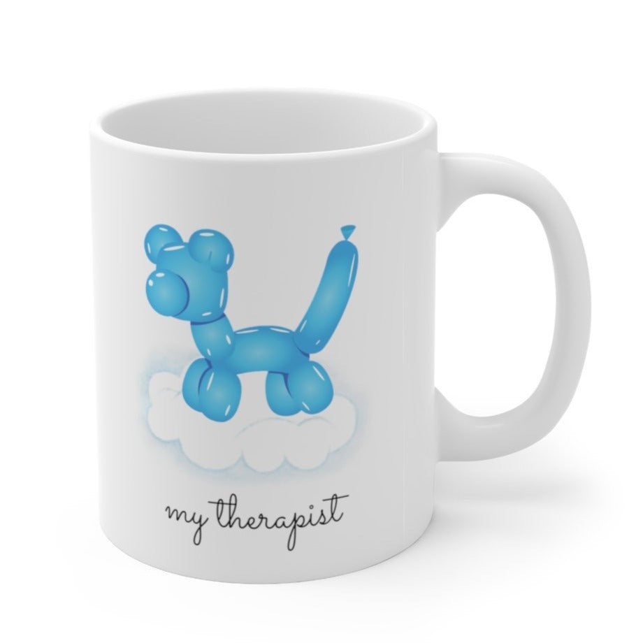 Canine Theme Blue Balloon Mug